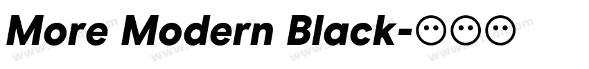 More Modern Black字体转换